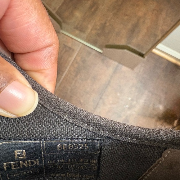 Fendi Cream and Tan Domino Sneakers - Picture 4 of 7